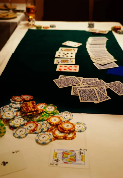 Casino Poker Image Texas Holdem — стокове фото