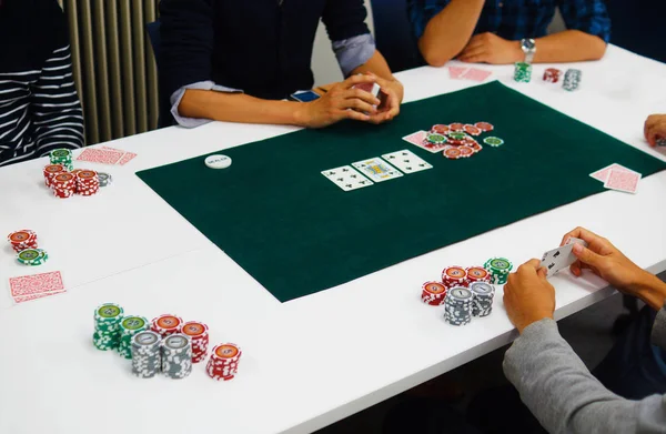 Imagem Casino Poker Texas Holdem — Fotografia de Stock