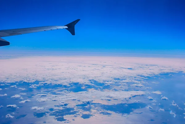 飛行機からの風景します — ストック写真