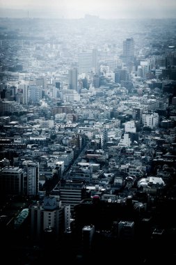 Tokyo Metropolitan Hükümet Gözlemevi 'nden Tokyo silueti görüldü