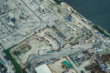 Hong Kong inşaat alanı görüntüsü