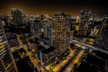 Shinagawa-ku, Tokyo 'da yüksek katlı bir apartman grubu.