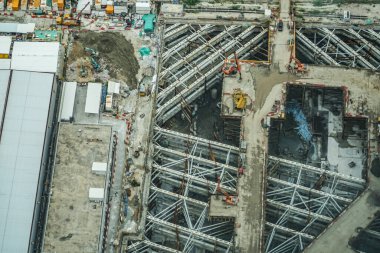 Hong Kong inşaat alanı görüntüsü