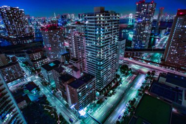 Shinagawa-ku, Tokyo 'da yüksek katlı bir apartman grubu.