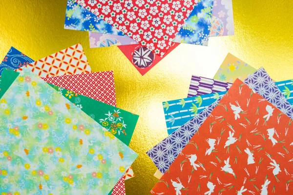 Origami Aus Besetztem Japanischem Papier — Stockfoto