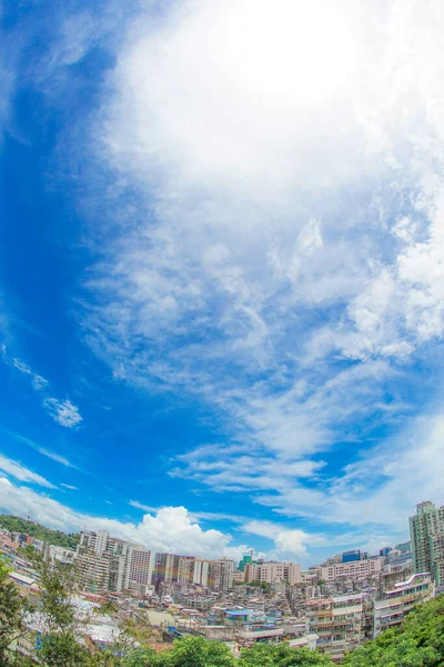 Die Skyline Von Hongkong Vom Fort Monte Aus Gesehen — Stockfoto