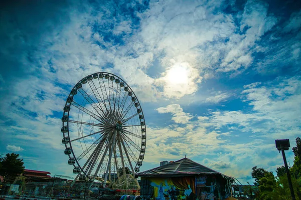 Ferris Wheel Blue Sky Thailand Bangkok — Stock Photo, Image