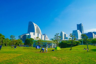 Lingang Park 'ın Yazı Başları (Minato Mirai, Yokohama)