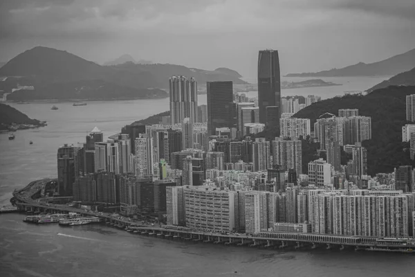 Horizonte Hong Kong Visible Desde Observatorio Sky100 —  Fotos de Stock