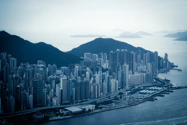 Hong Kong Skyline Visible Observatory Sky100 — Stock Photo, Image