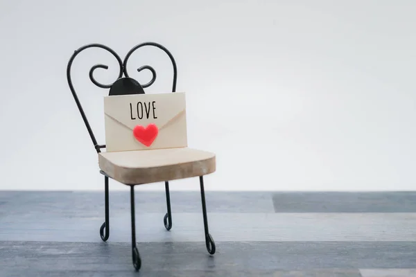 Von Liebesbrief Und Stühlen — Stockfoto
