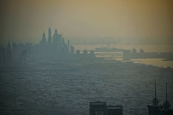 Die Skyline Von Dubai Vom Burj Khalifa Aus Gesehen — Stockfoto