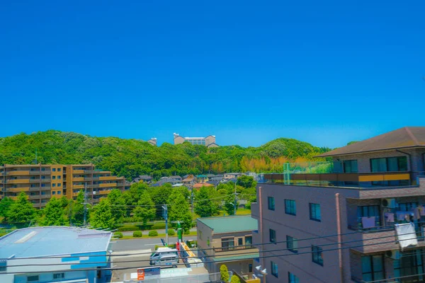 多摩地域の住宅街と青空 — ストック写真