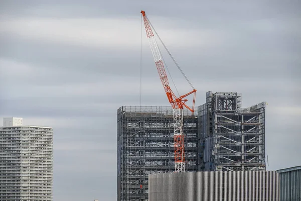 Harumi Molo Stavební Krajiny Olympic Village — Stock fotografie