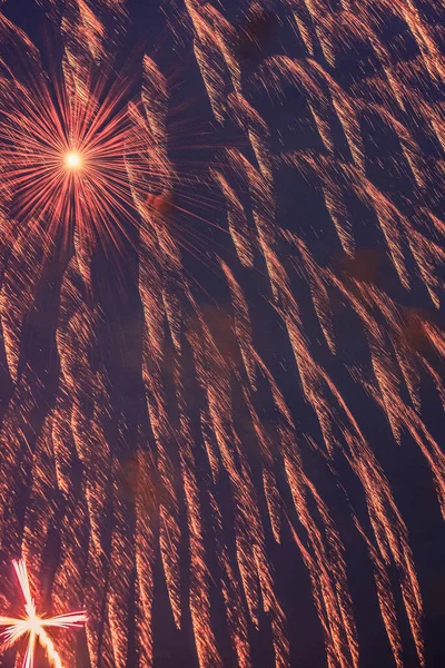 Tűzijáték Robbanásának Pillanata — Stock Fotó