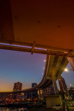 Bayshore Route ve Tokyo gün batımı