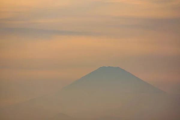 Silhouette Fuji Visible Depuis Côte Kamakura — Photo