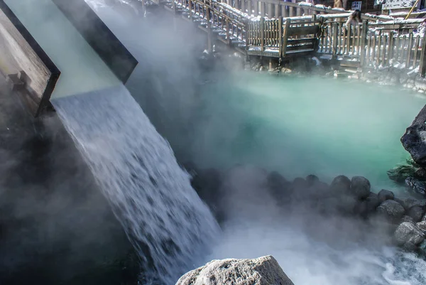 Pole Gorącej Wody Prefektury Gunma Kusatsu Onsen — Zdjęcie stockowe