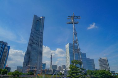 Yokohama Minato Mirai, otoban inşaatından.