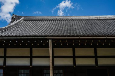 Eski evler Japon mimarisinin görüntüsü