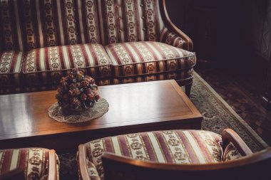 Batı tarzında yerleştirilmiş Retro kanepe