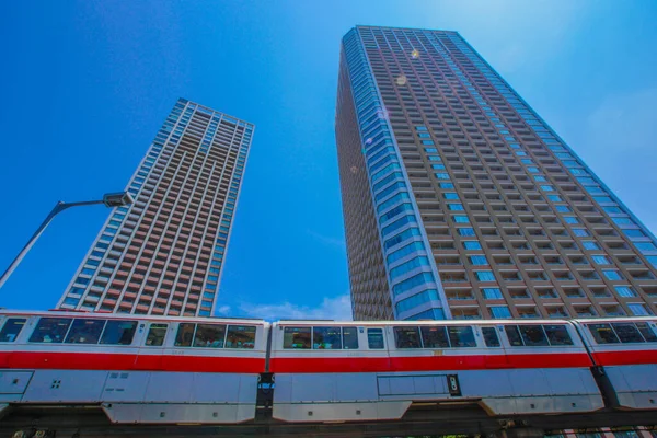 Monotrilho Tóquio Cidade Tamachi — Fotografia de Stock