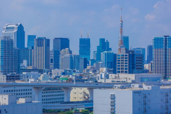 Yurikamome Horizonte Tóquio — Fotografia de Stock