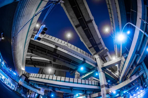 Hakozaki Junction Night View — Stockfoto