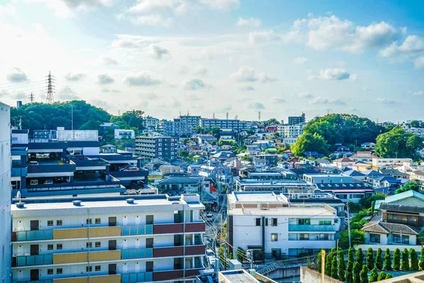 Stad Och Blå Himmel Totsuka Yokohama Shi — Stockfoto