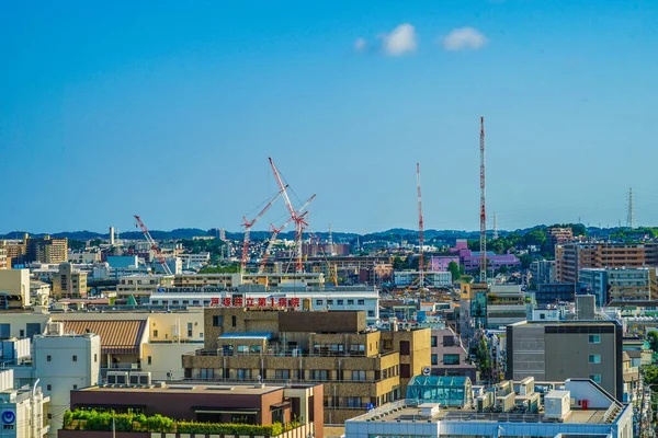 Ciudad Cielo Azul Totsuka Yokohama Shi — Foto de Stock