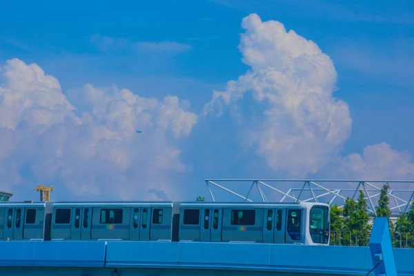 Yurikamome Tokyo Waterfront Area Snelle Doorvoer Donderslag — Stockfoto