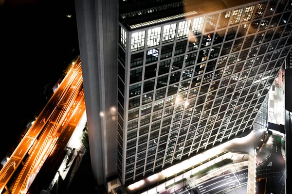Widok Nocy Tokio Widziany Tarasu Widokowego Caretta Shiodome — Zdjęcie stockowe