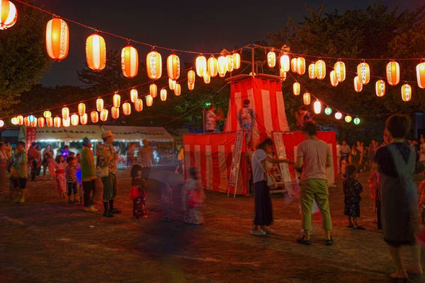 Bon Odori Kép Nyári Fesztiválról — Stock Fotó