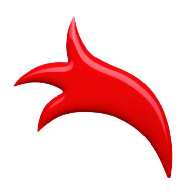 Açık kırmızı oje lekesi. Fotoğraf.