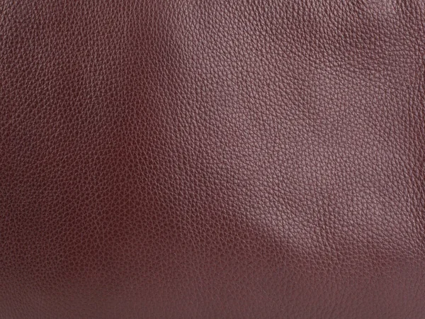 Genuine Brown Cattle Leather Texture Background Macro Photo — Stock Photo, Image