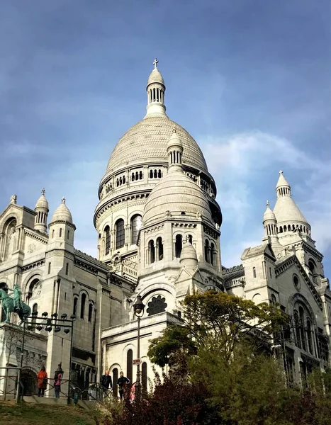 Paris France October 2018 Famous Paris Basilica Sacred Heart Located — Stock Photo, Image