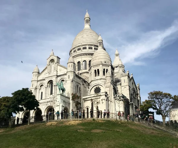 Paris France October 2018 Famous Paris Basilica Sacred Heart Located — Stock Photo, Image