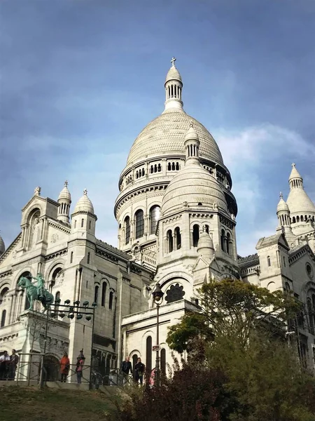 Paris France October 2018 Famous Paris Basilica Sacred Heart Located — Stock Photo, Image