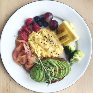 Lezzetli Asya mutfağının yakın görüntüsü