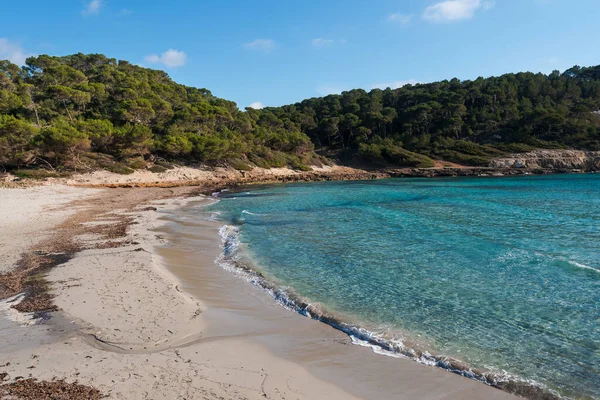 Praias Paradisíacas Abandonadas Durante Primavera Verão Menorca Uma Ilha Mediterrânea — Fotografia de Stock