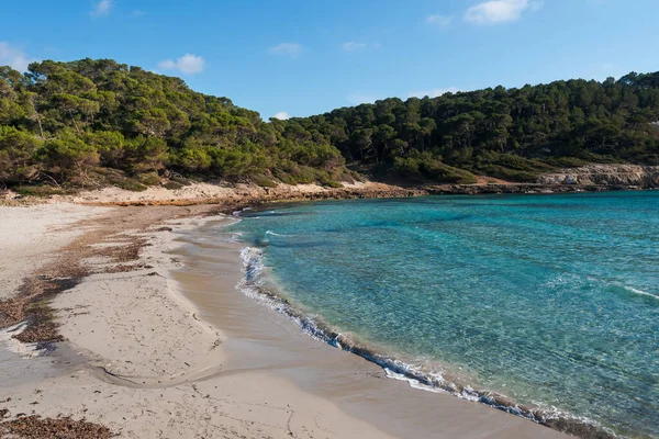 Spanyol Akdeniz Adası Menorca Ilkbahar Yaz Aylarında Terk Edilmiş Cennet Stok Resim