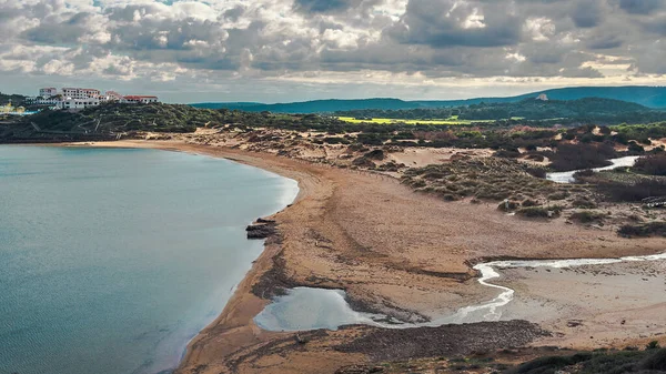 Playa Tirante Playa Paradisíaca Abandonada Durante Primavera Verano Menorca Una —  Fotos de Stock