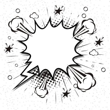 Boş metin komik speecblank metin komik konuşma balonları pop sanat styleh kabarcıkları pop sanat tarzı