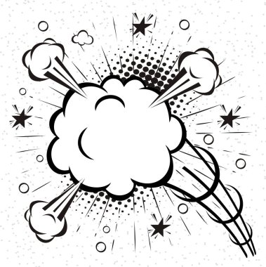 Boş metin komik speecblank metin komik konuşma balonları pop sanat styleh kabarcıkları pop sanat tarzı