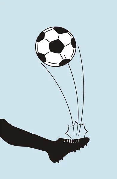 Ballon Jonglerie Football Soccer — Image vectorielle