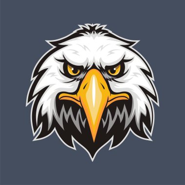 Mascot Head of an Eagle clipart