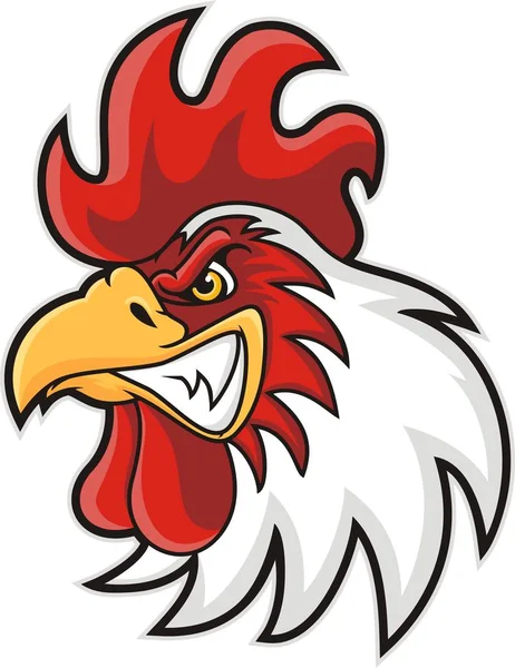 Maskotka Głowy Kurczaka Wektor Ilustracja — Wektor stockowy