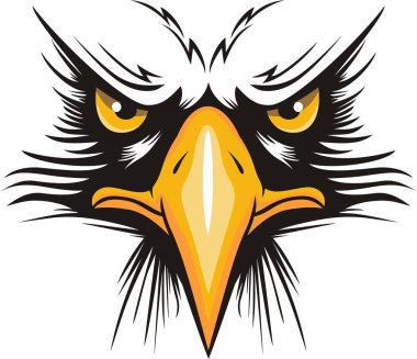 Baş logo t-shirt için kartal, maskot spor giyim tipografi amblemi grafik, atletik giyim damga şahin