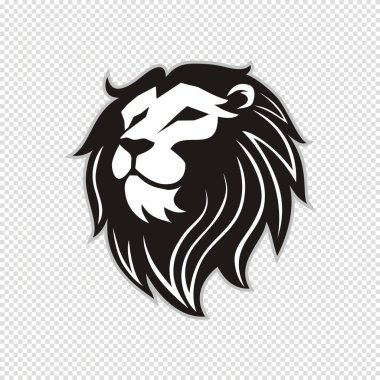 Aslan logo için t-shirt, aslan maskot spor giyim tipografi amblemi grafik, atletik giyim damga kafa.