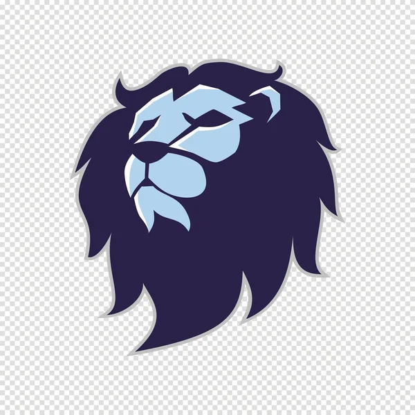 Lion Head Logotyp För Shirt Lion Maskot Sport Slitage Typografi — Stock vektor
